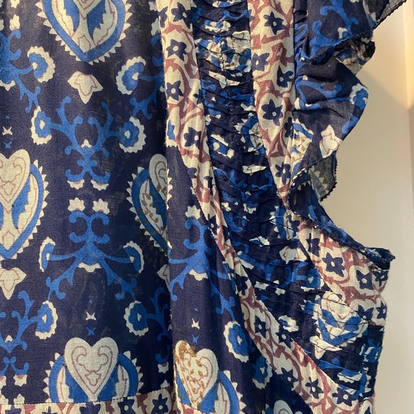 Sea New York blue dress smocked medium - Picture 7 of 8